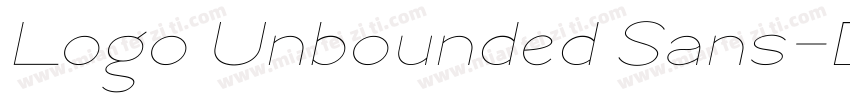 Logo Unbounded Sans字体转换